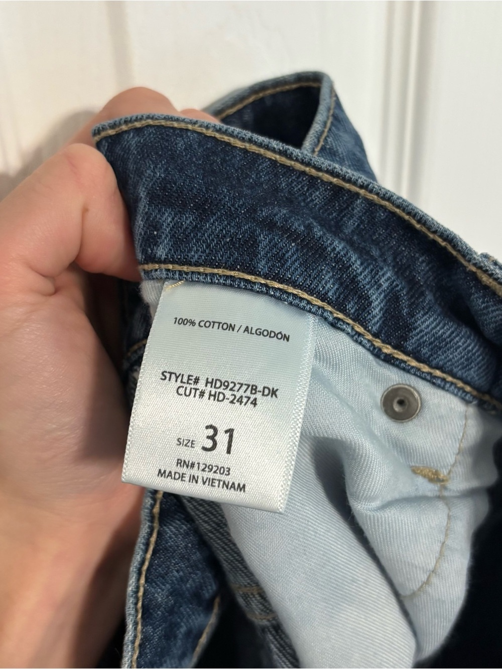 Hidden Tie Waist Wide Leg Jeans NWOT - Picture 7 of 7